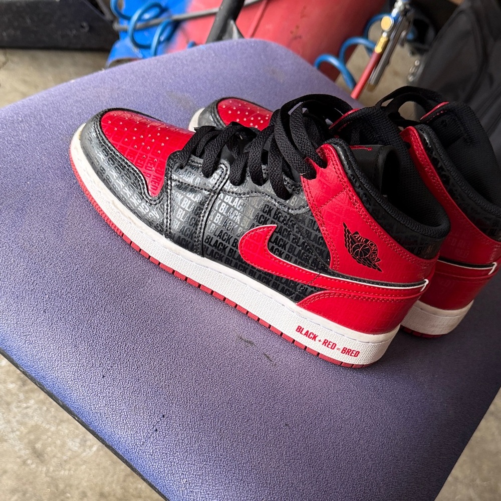 Jordan Women's Sneakers in Red and Black